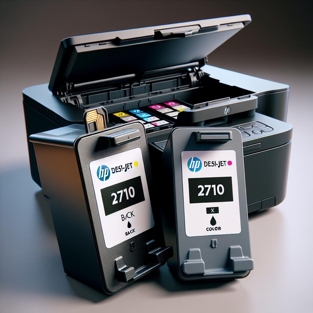 Wszechstronne rozwiązania drukowania: HP 2710 Tusz