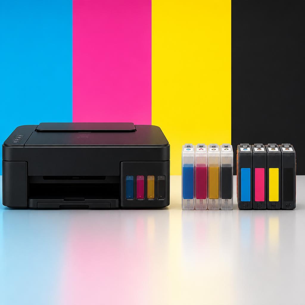 Tusze Canon GI-490 CMYK - Przegląd Oryginalnych i Zamiennych Materiałów Eksploatacyjnych